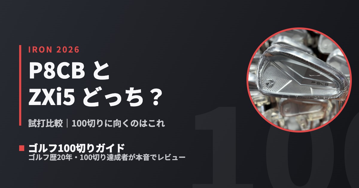 試打比較】テーラーメイドP8CB vs スリクソンZXi5｜100切りにはどっち